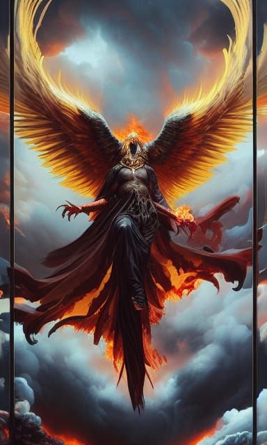 Hyper-Realistic Phoenix Lord Portraiture in Dark Fantasy Aes...