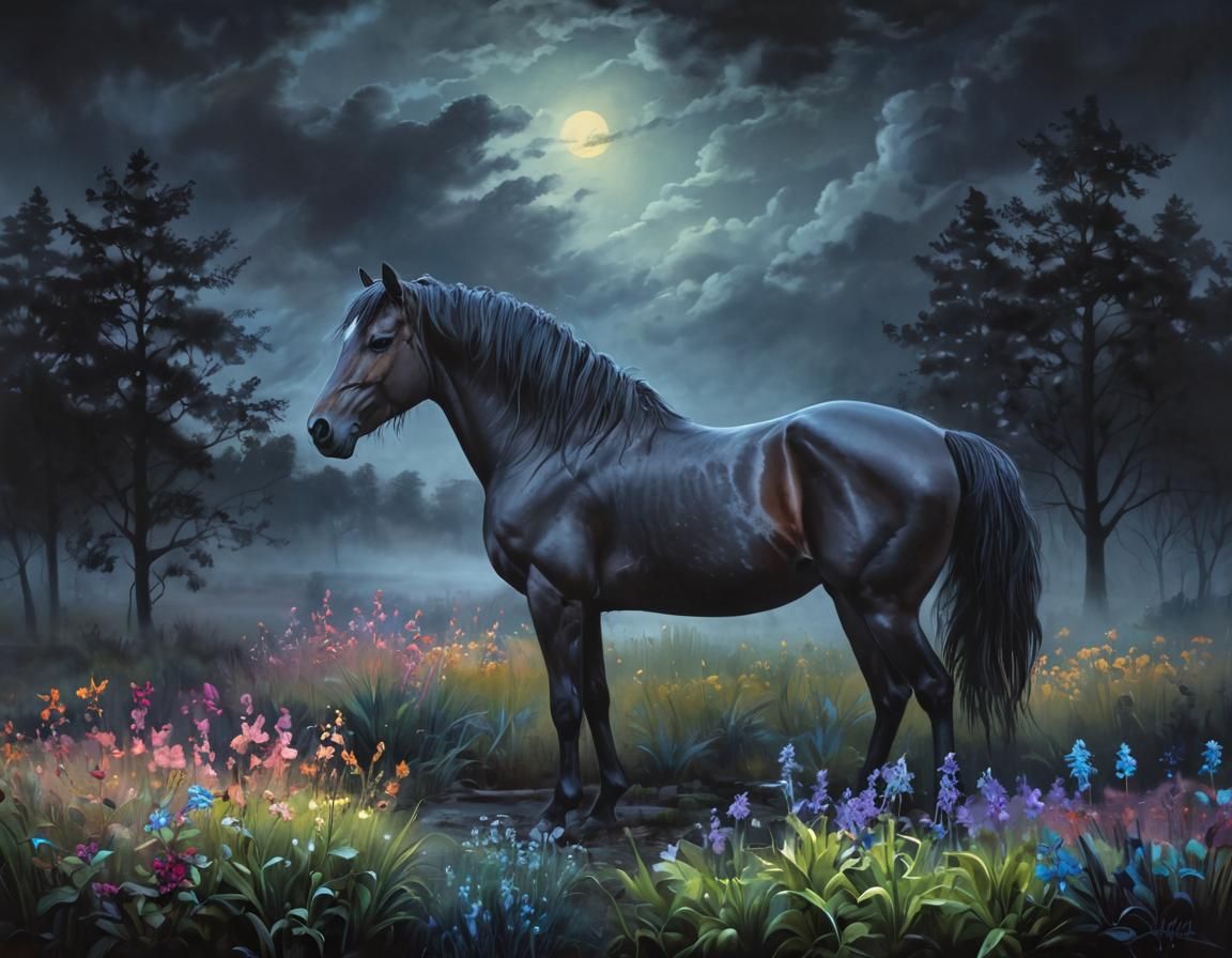 Mystical Dreamscapes of Neon Wonders