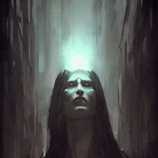 Mysterious God of Chaos in Dark Fantasy Art