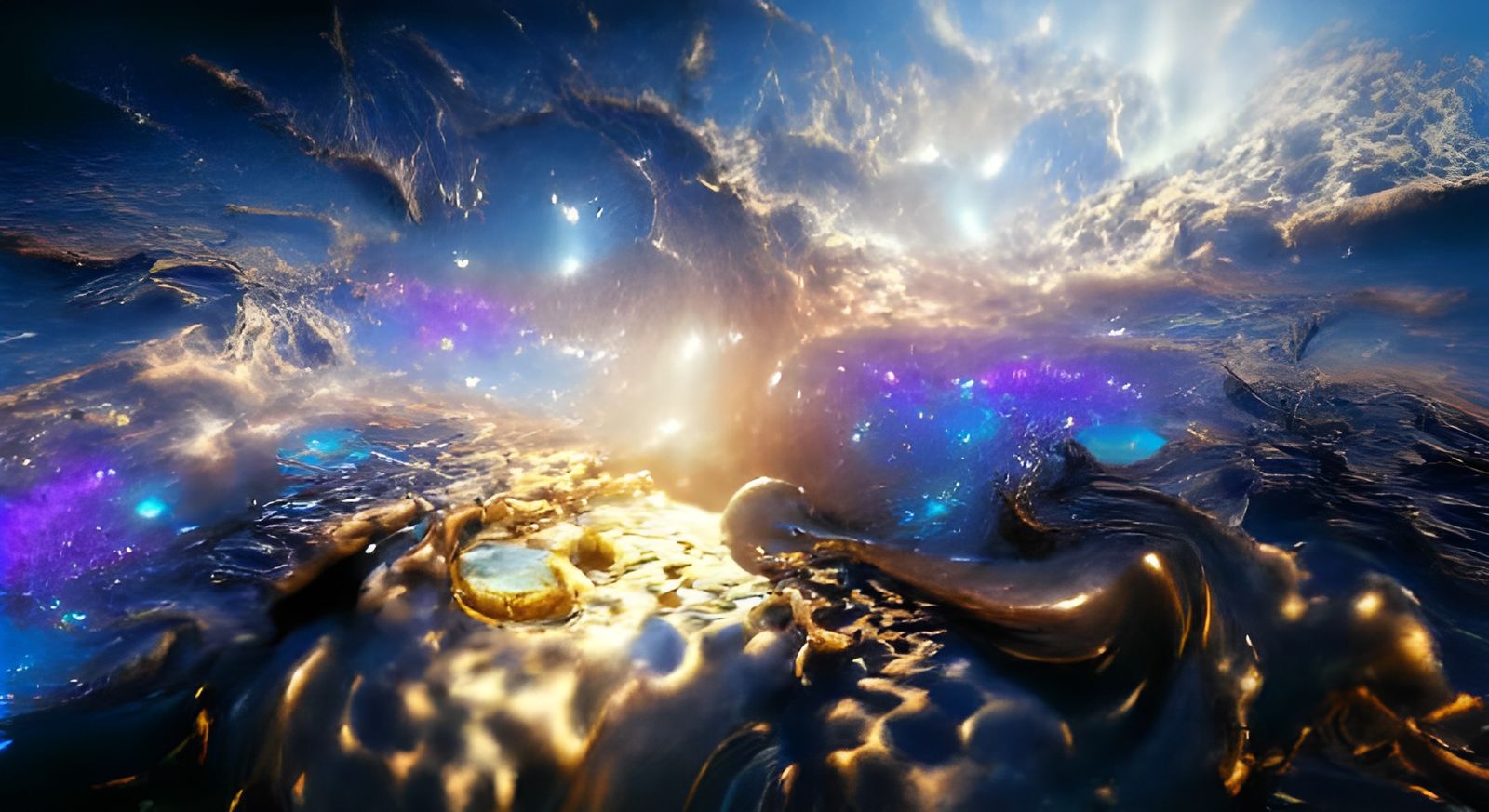 Ethereal Torus Gateway in a Stunning Galaxy