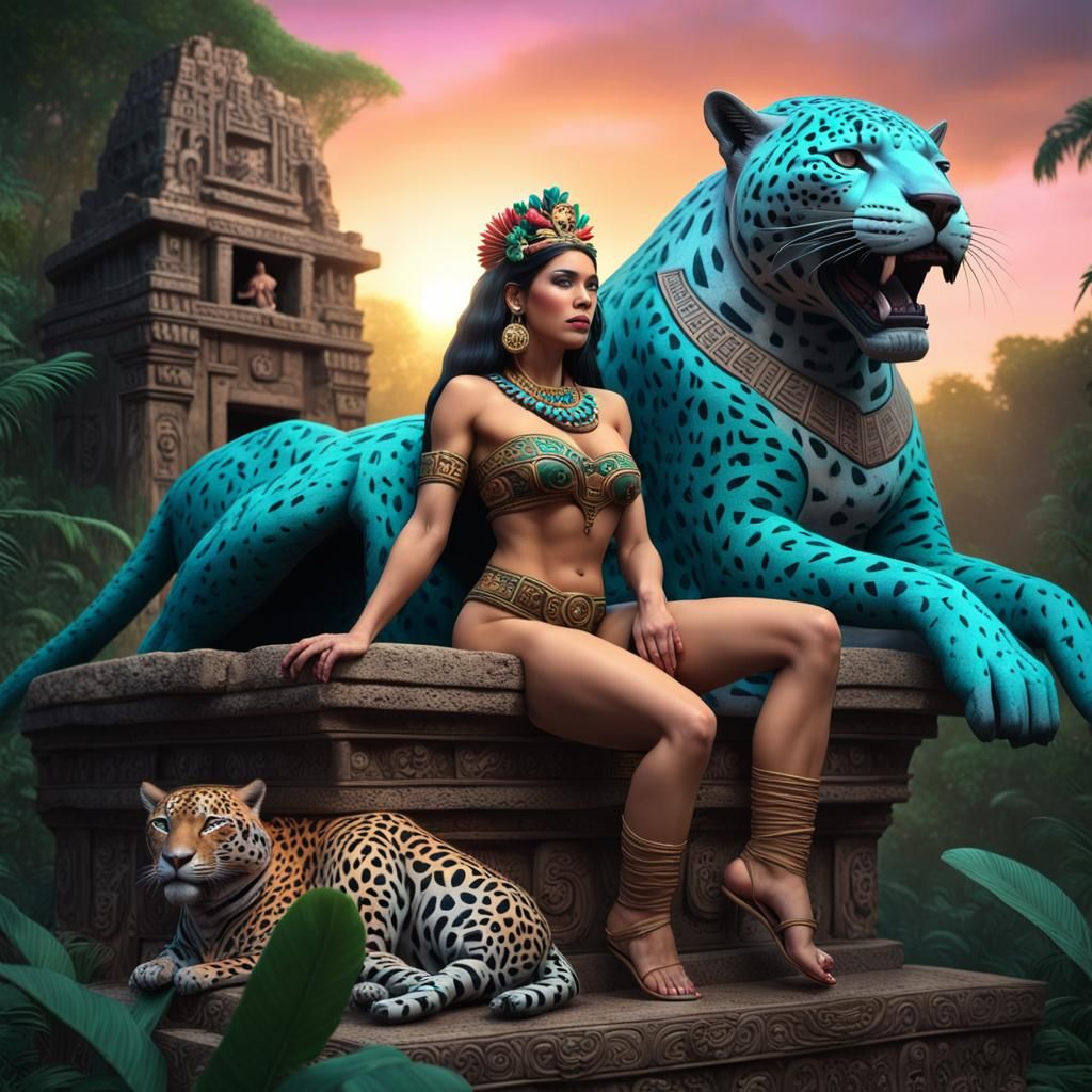 Hyperrealistic Mexican Aztec princess 2