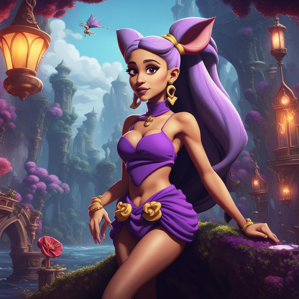 Ariana Grande as Shantae in Dreamlike Fantasy Scene