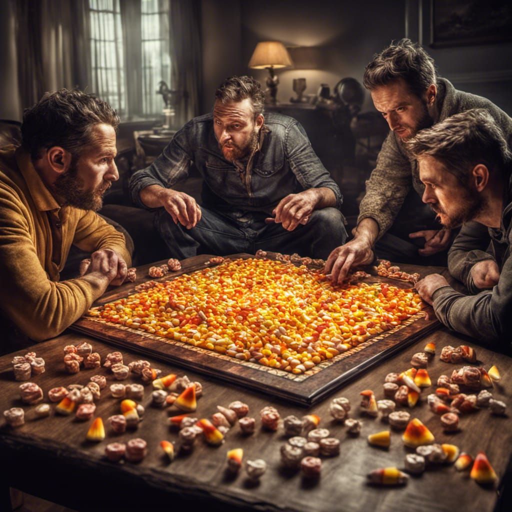 Hyperrealistic Board Game Mayhem: A Monster of Candy Corn Ch...