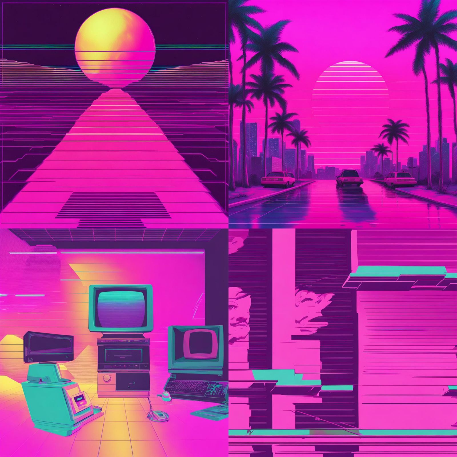 Vaporwave Aesthetic in Digital Art