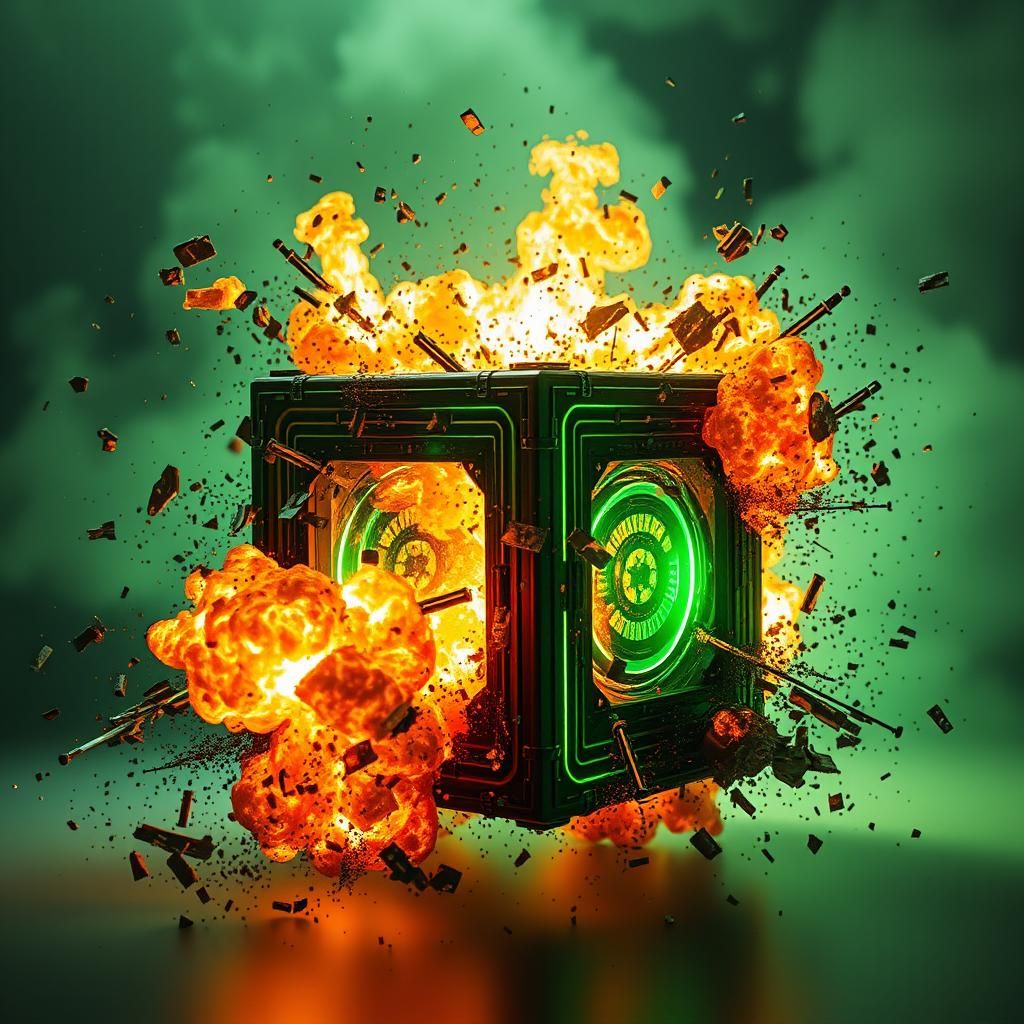 Blazing Fragmentation of a Cyberpunk Borg Cube