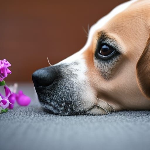Cute Dog with an Exuberant Snout