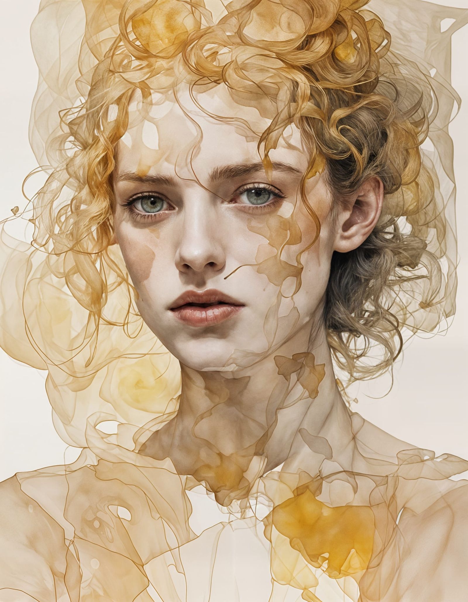 Minimalist Portrait: Woman in Light and Shadow