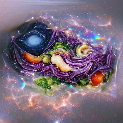 Galactic Garden in Mixed Media