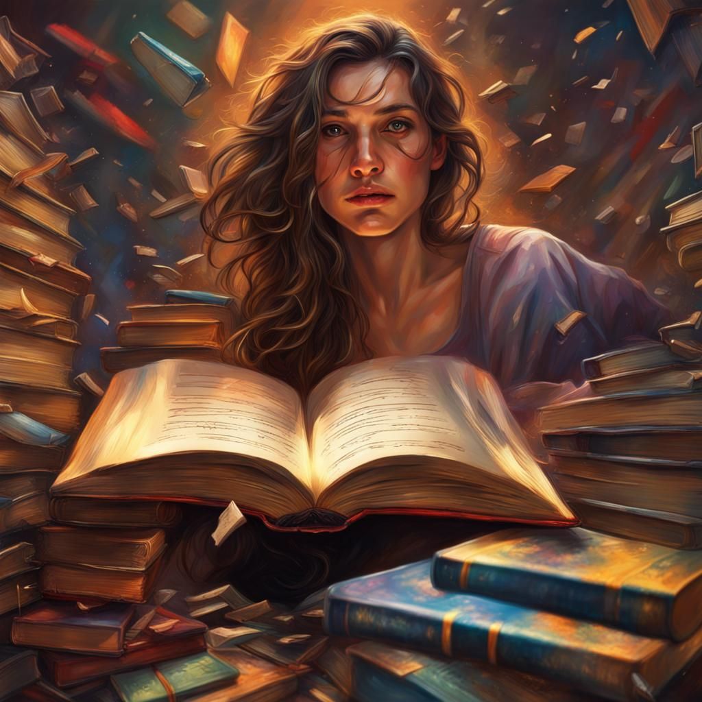 Books - Hyperrealistic Concept Art