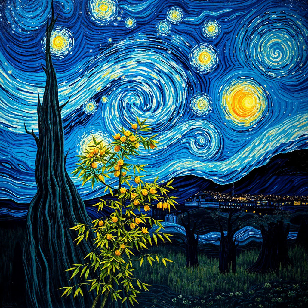 Whispers of Sagano in Starry Night Splendor