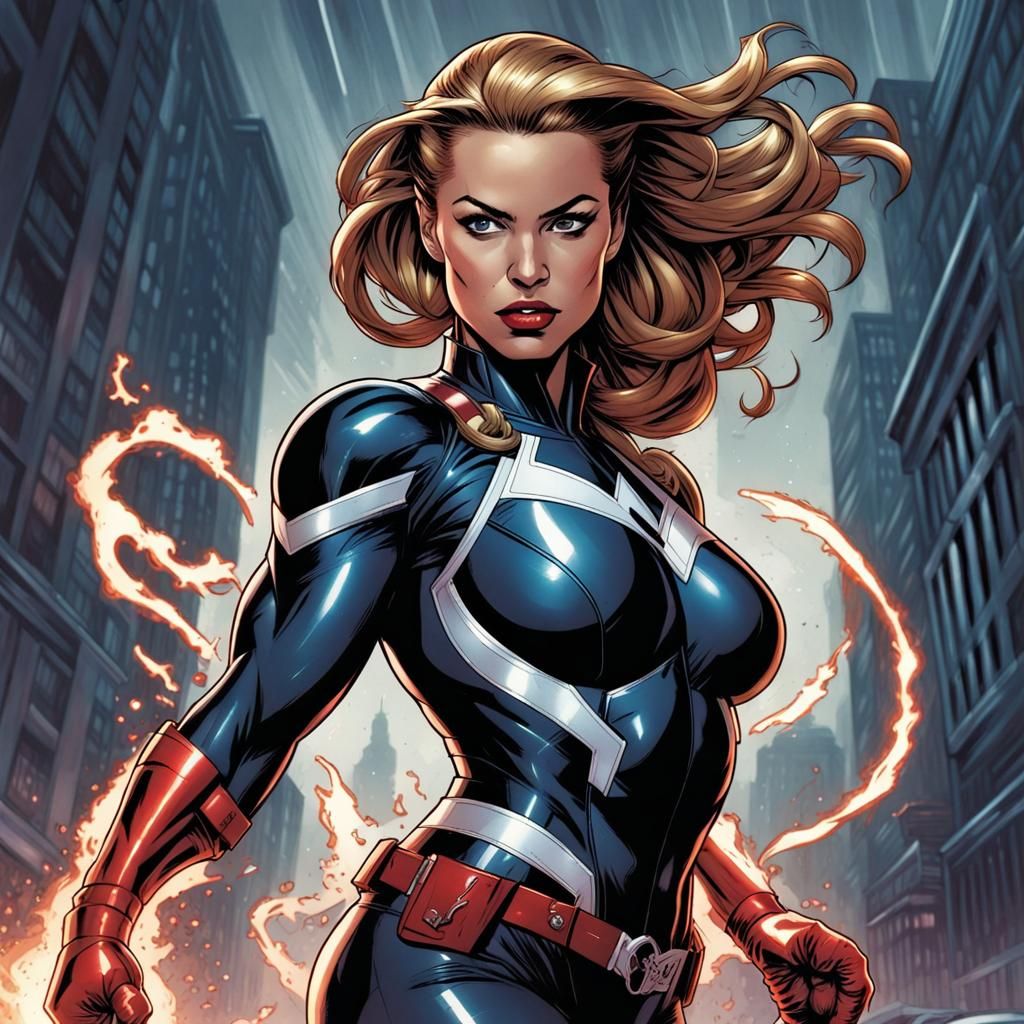 Sultry Comic Book Art of Madam Fury in Smooth Style