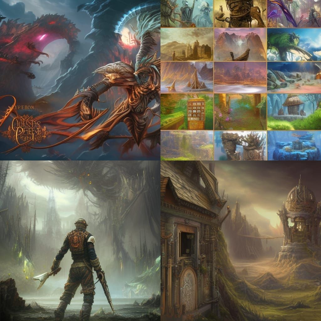 Fantastical Worlds in Intricate Detail