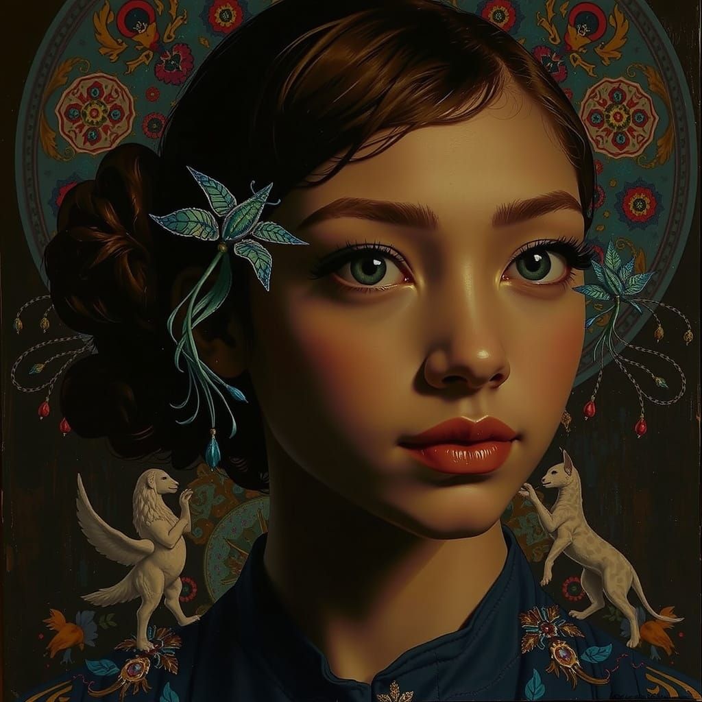 Masterpiece Painting of Beauty and Truth