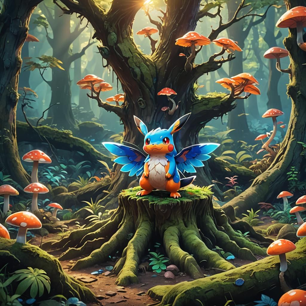 Heroic Pokemon Emerges from Ancient Forest