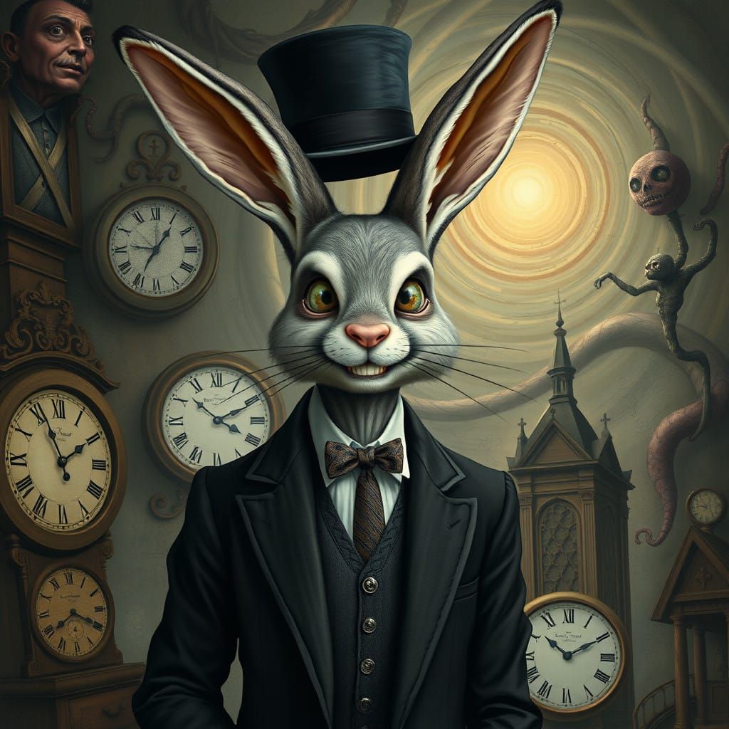 Surrealist Pop Star Portraits in Dark Victorian Style