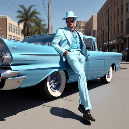 Nothing shaking on Shakedown Street blue 1959 Impala guy in ...