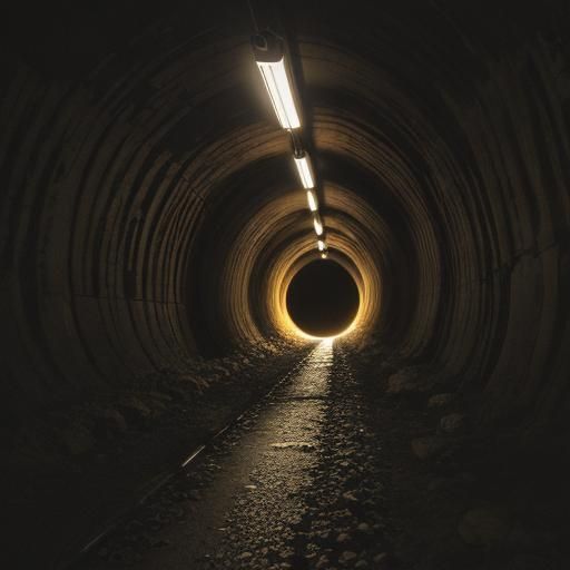 Darkness Illuminated at Tunnel's End