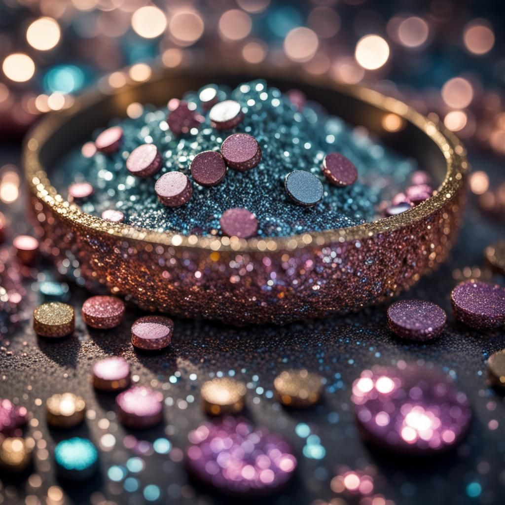 Glitter, glitter and more glitter.