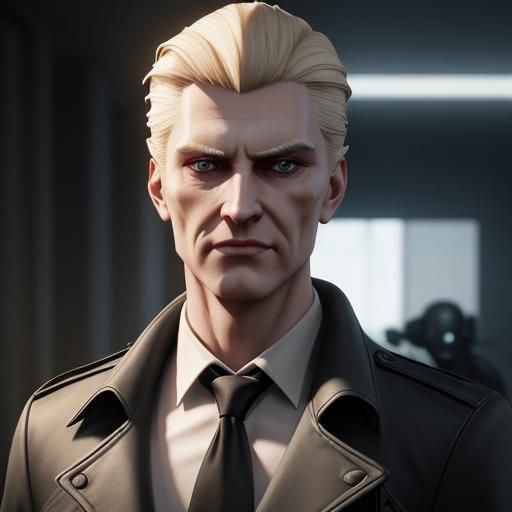 Slick Antagonist in Epic 3D Cinematic Style