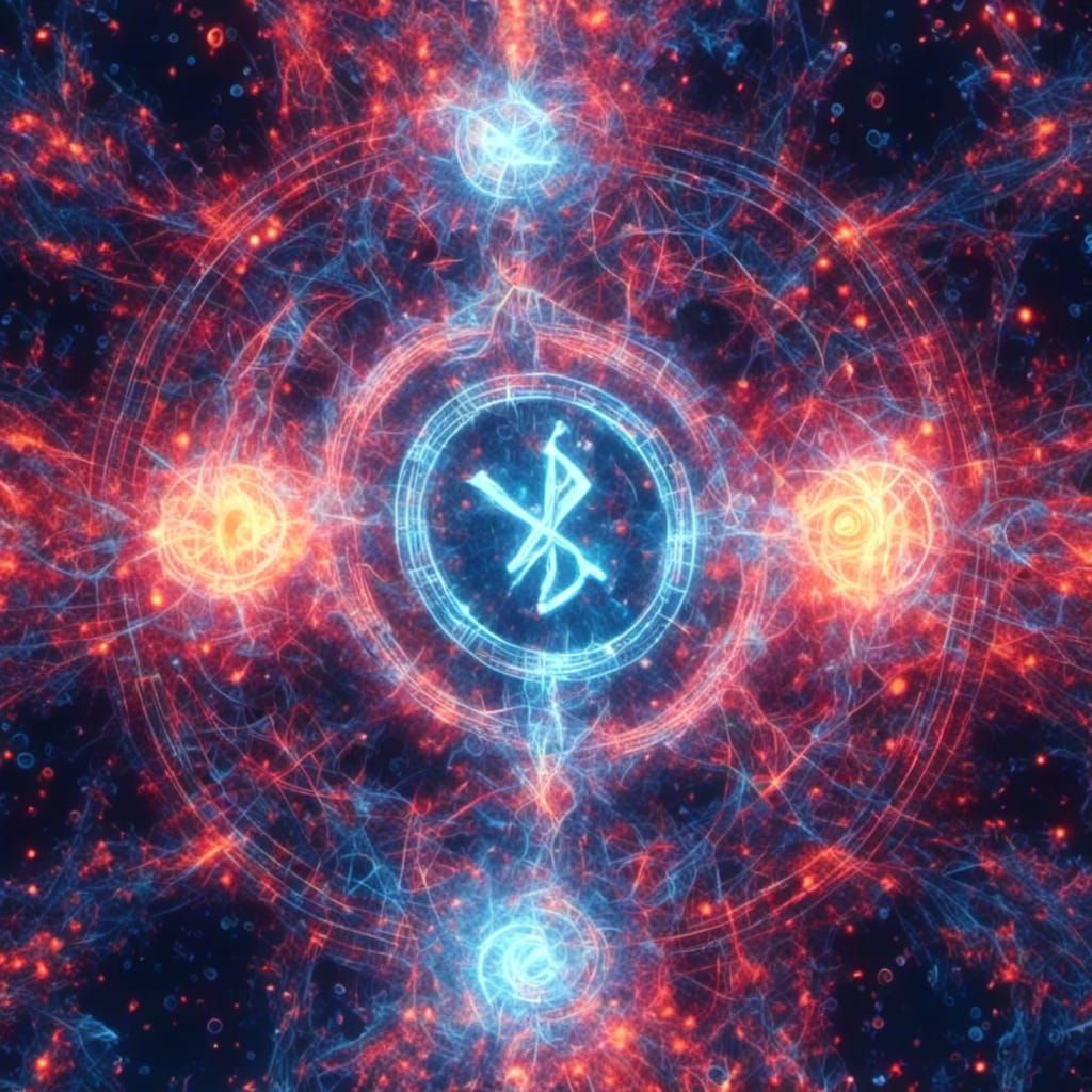 Ethereal Glowing Runes in a Fantastical Realm