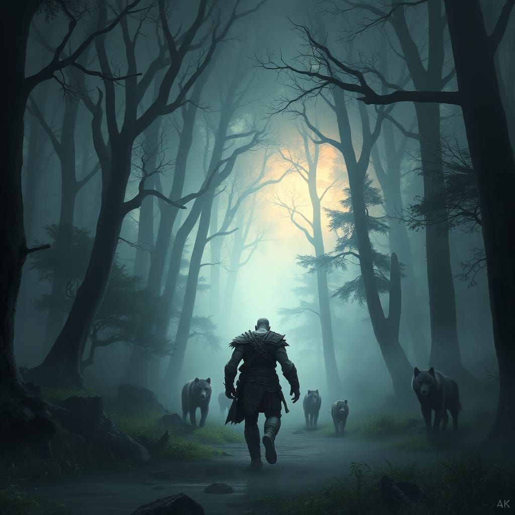 Kratos Embarks on a Perilous Quest Through Eerie Woods