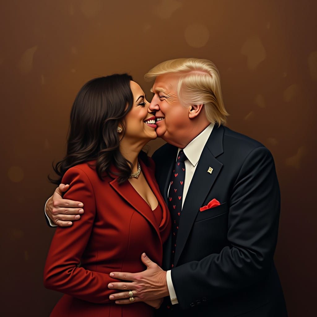 Romantic Surrealism of Politicians in Love