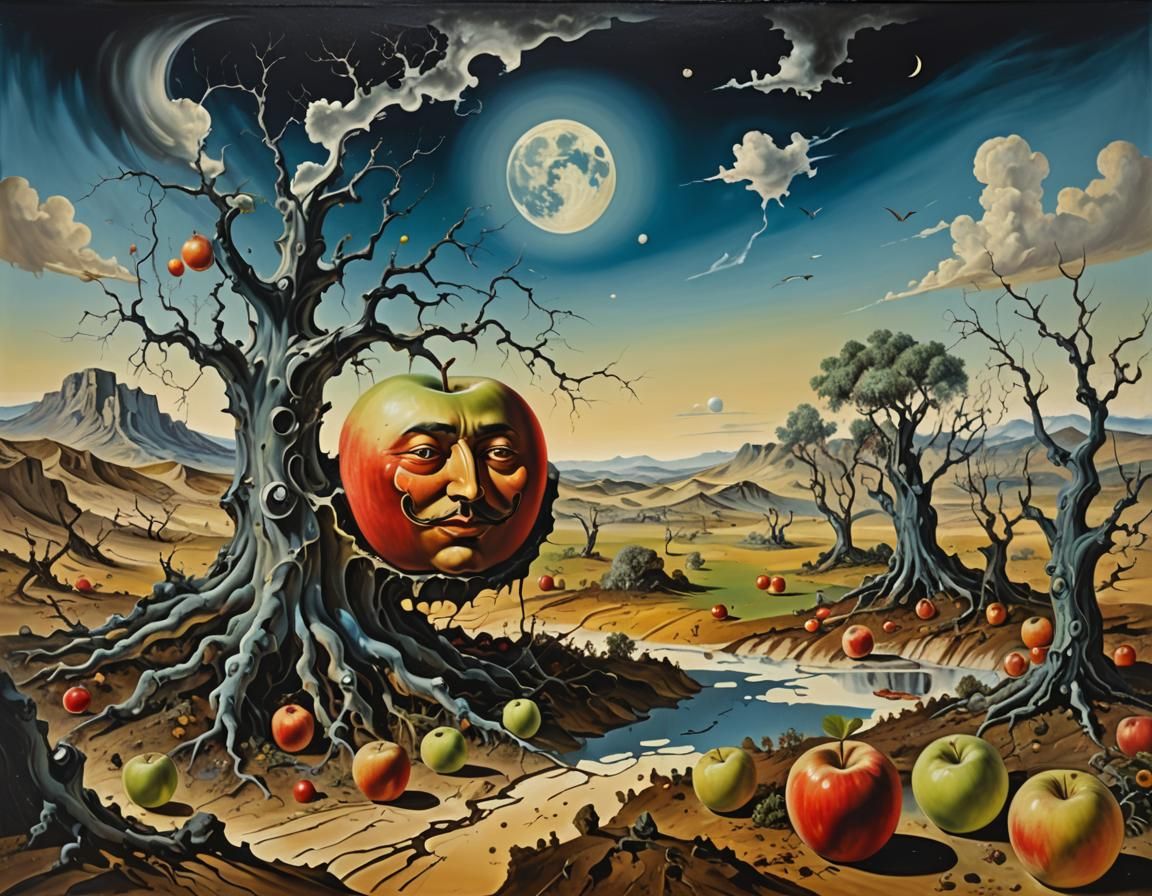 Dreamlike Surrealism in a Melting Landscape