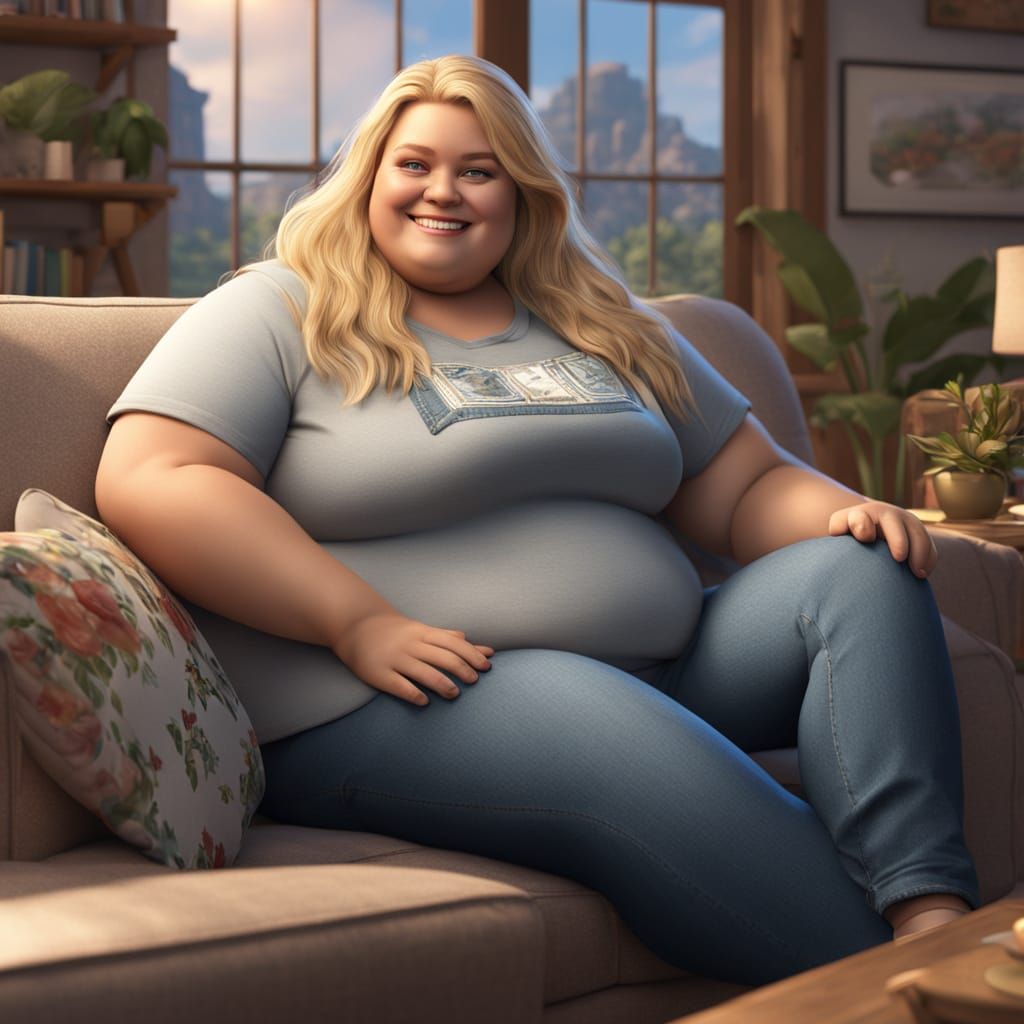 Fantastical Female Form in Charming Living Room