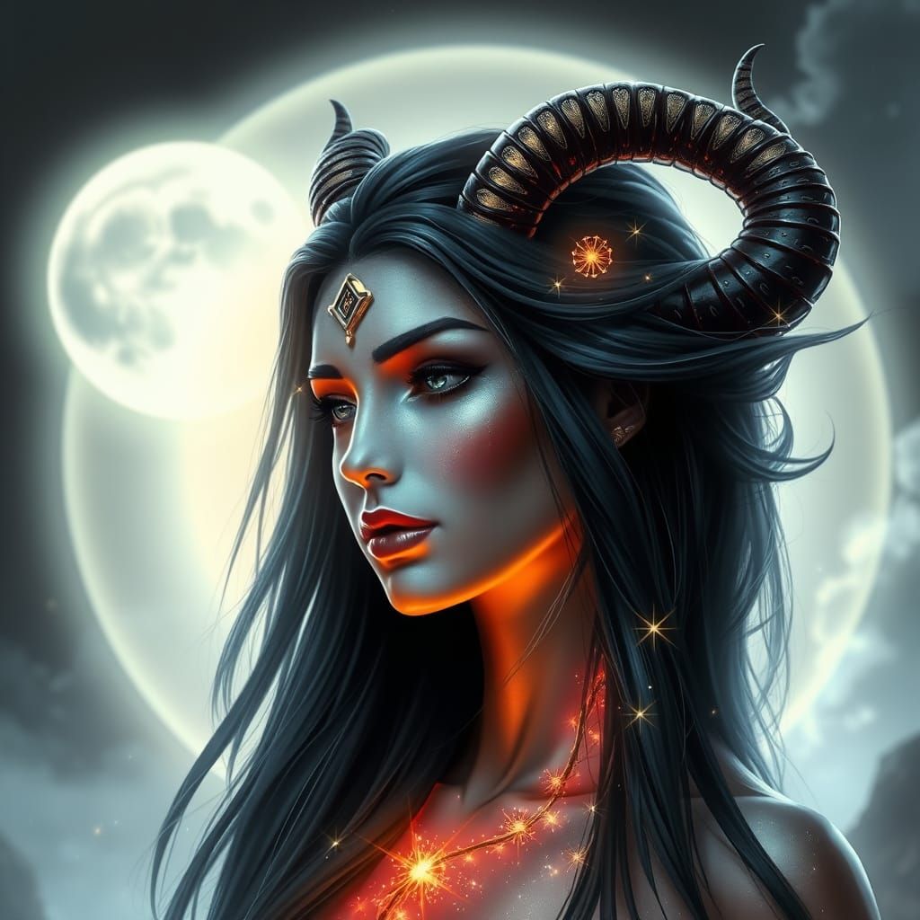 Goddess of Radiant Beauty in Ethereal Glow