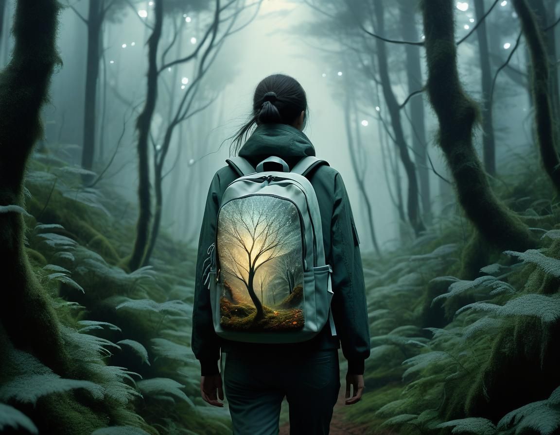 Ethereal Forest Encounter in Vibrant, Sunny Pixel Art