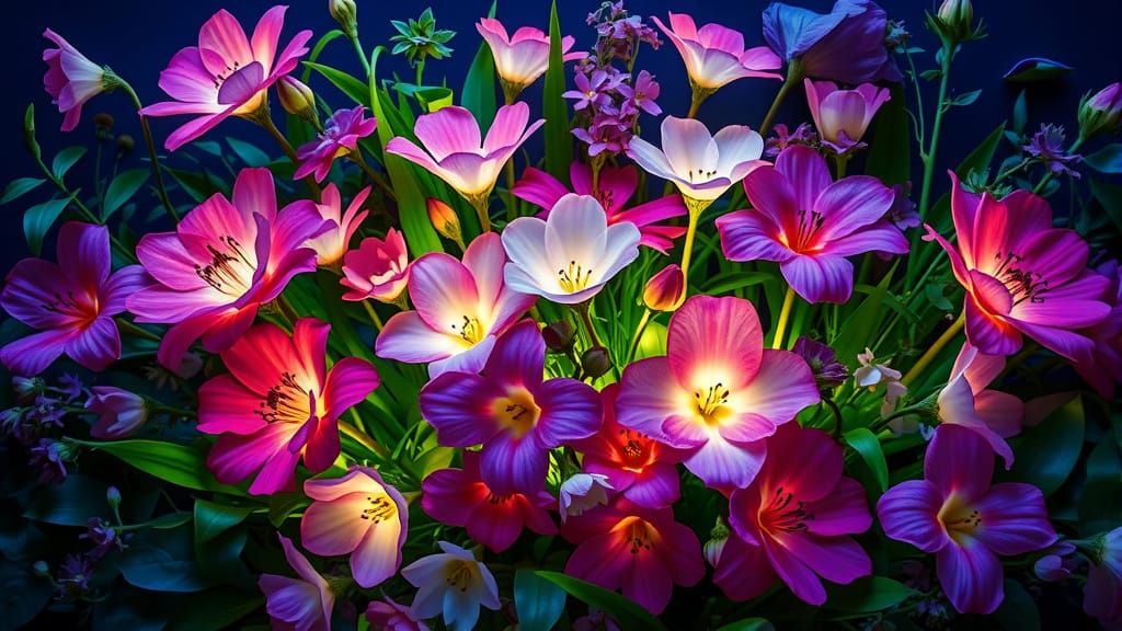 Surreal Floral Masterpiece in Pastel Hues