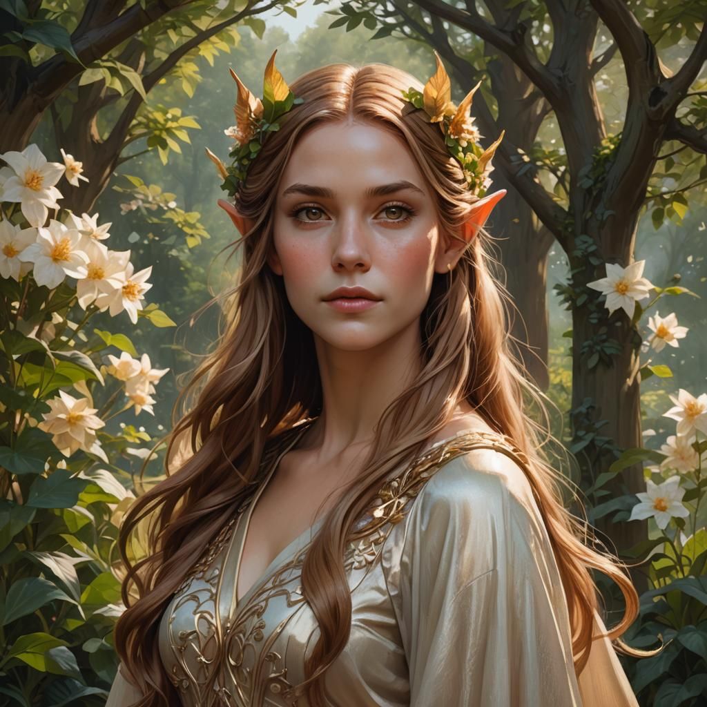 Portrait of Elain from ACOTAR