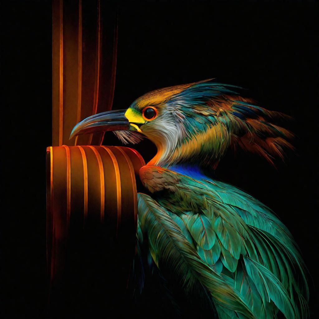 Abstract Silver Cycles: Detailed Matte Painting