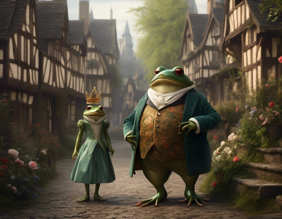 Royal Frog in Tudor Village