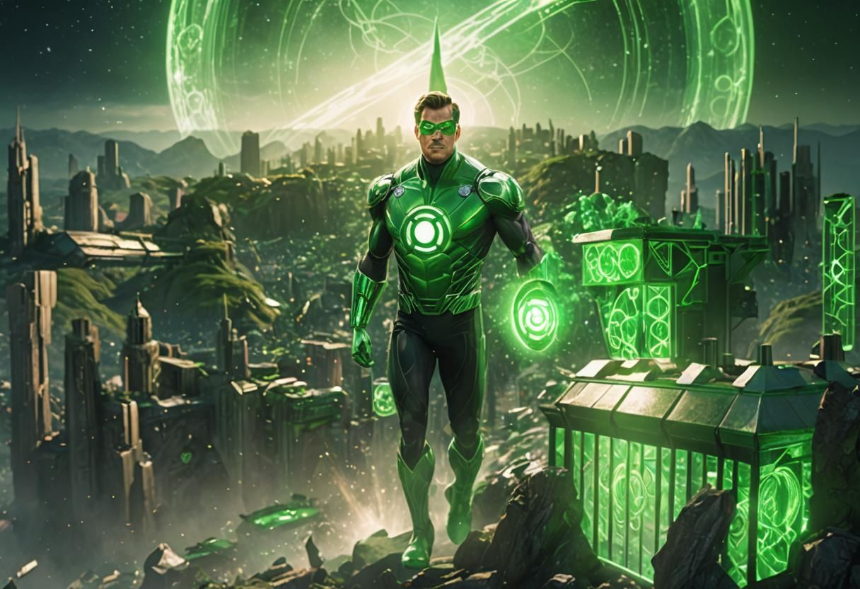Green Lantern Enters a Vibrant Prism Realm