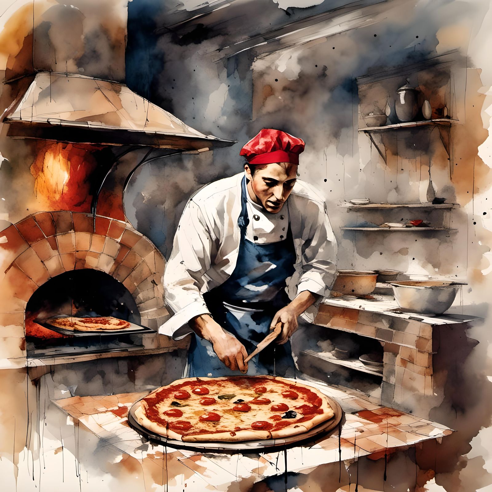 Pizza making is an art