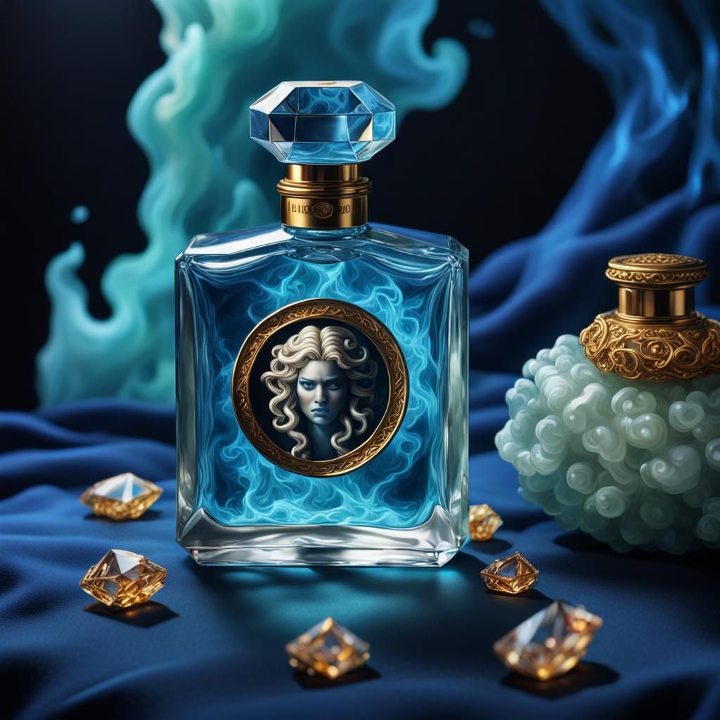 Luxurious Medusa Cologne in a Diamond Bottle