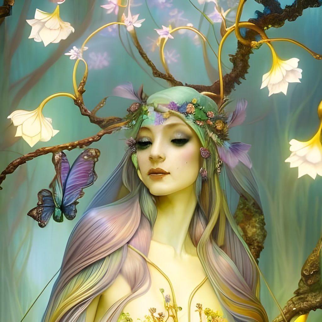 Hypermaximalist Elven Rose Portraits in Misty Golden Hour