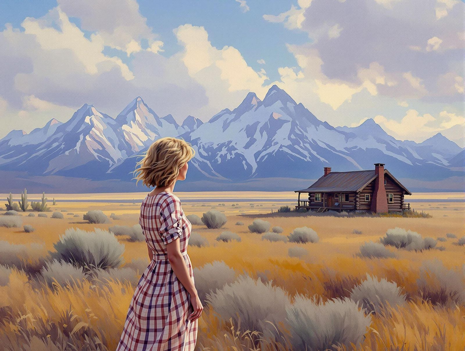 Wyoming Log Home in Impressionistic Style