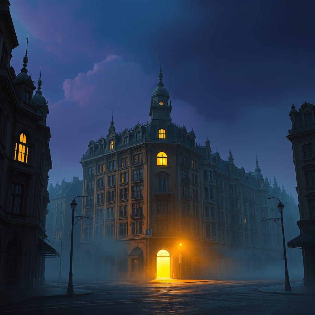 Lone Beacon in a Dark City