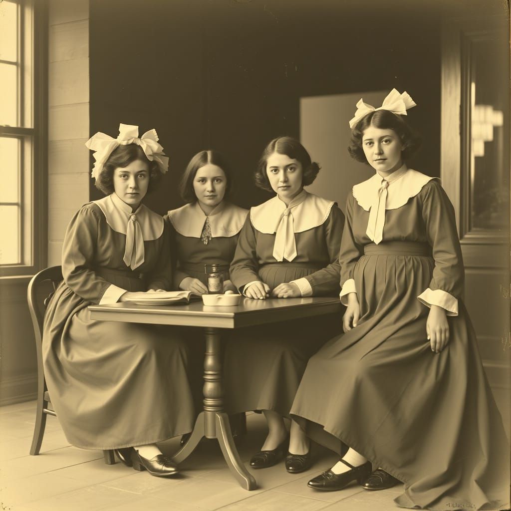 Girls' Career Club Photo, Circa 1910