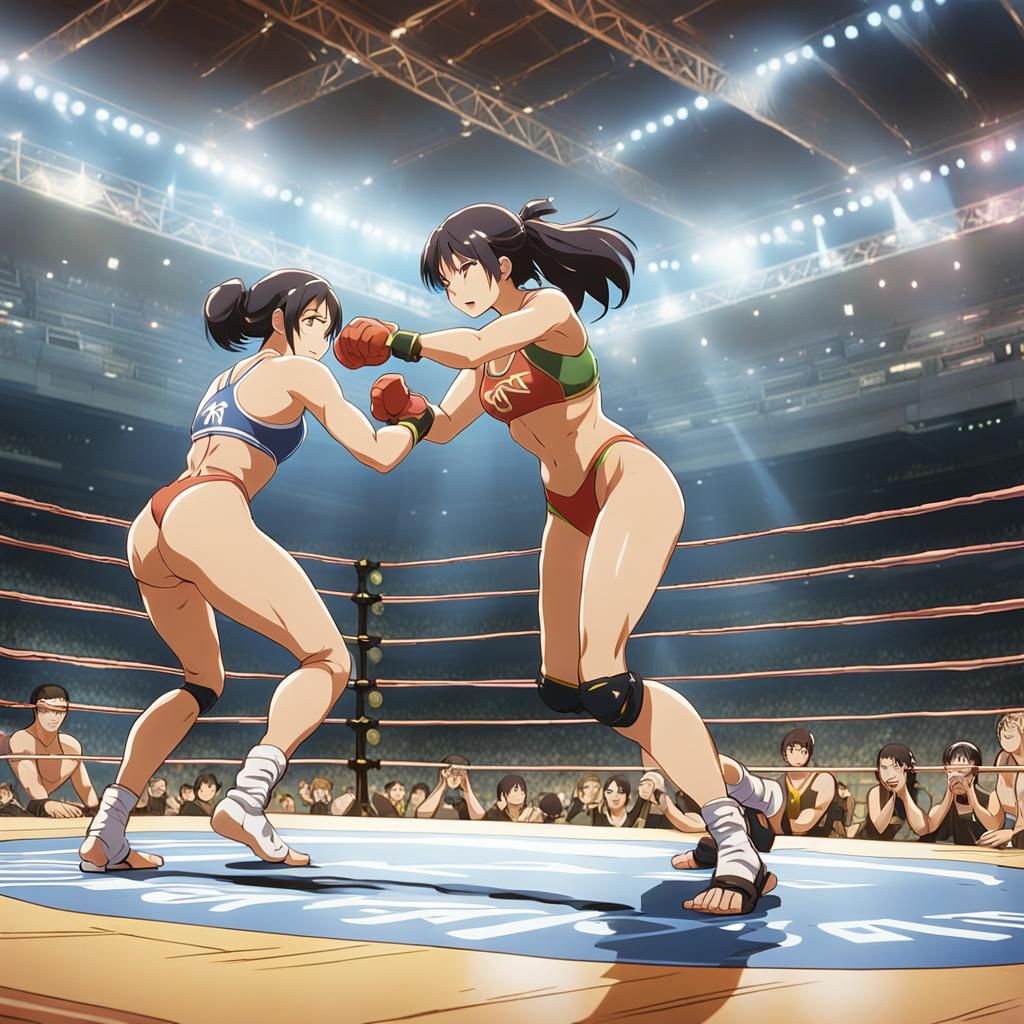 Vibrant Bikini Wrestling Tournament by Studio Ghibli