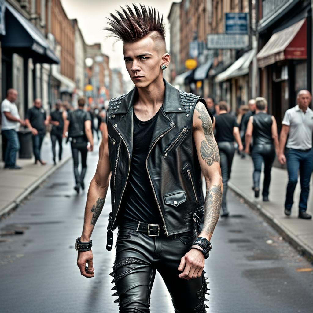 Moody Punk Youth in Hyperrealistic Street Photography