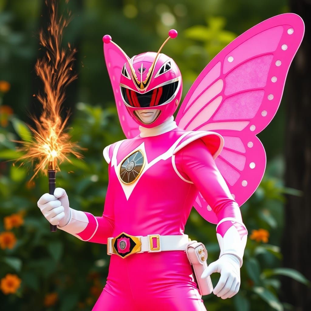 Power Ranger in pink Spirit of The butterfly