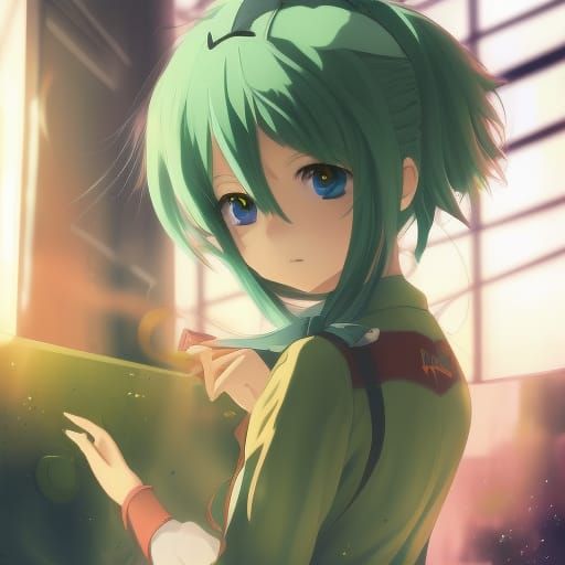 Anime Girl in Mecha Suit, Key Visual Art