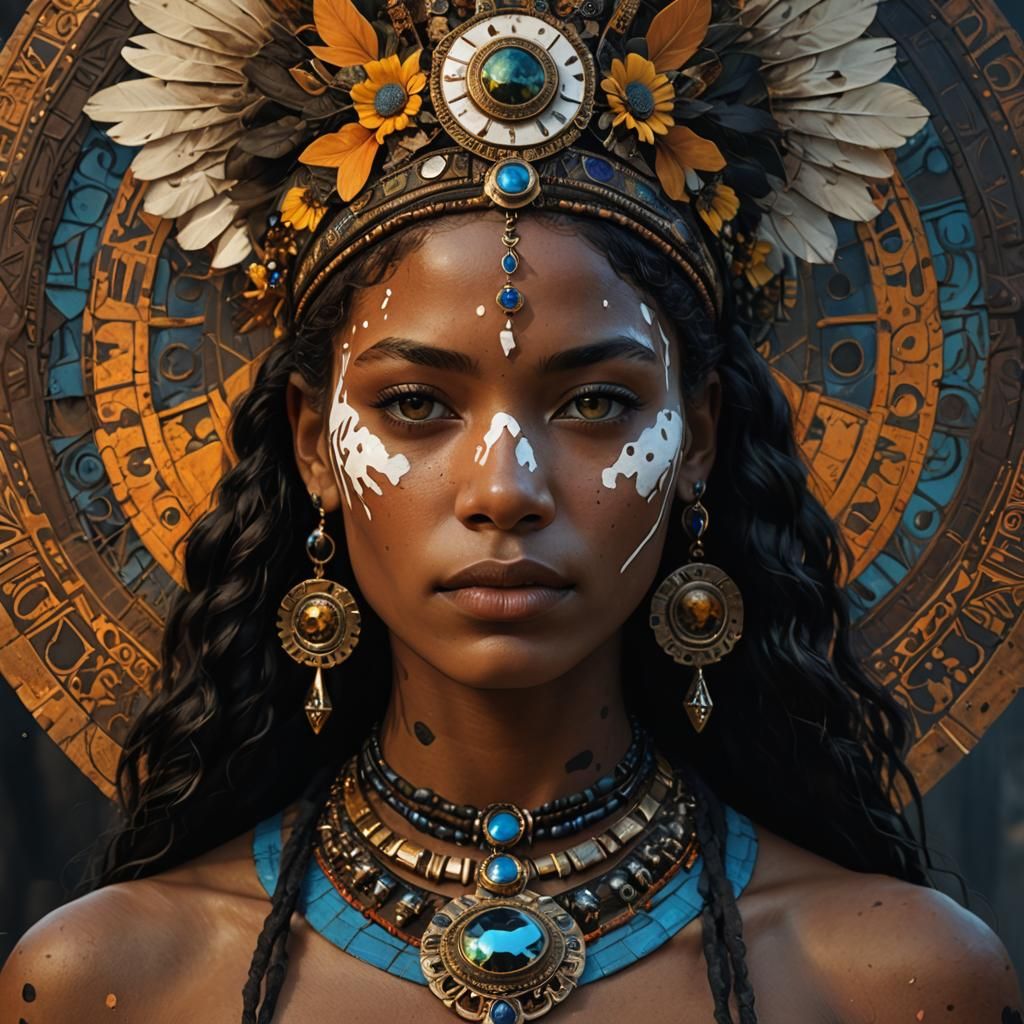 Ancient Queen with Vitiligo and Heterochromia