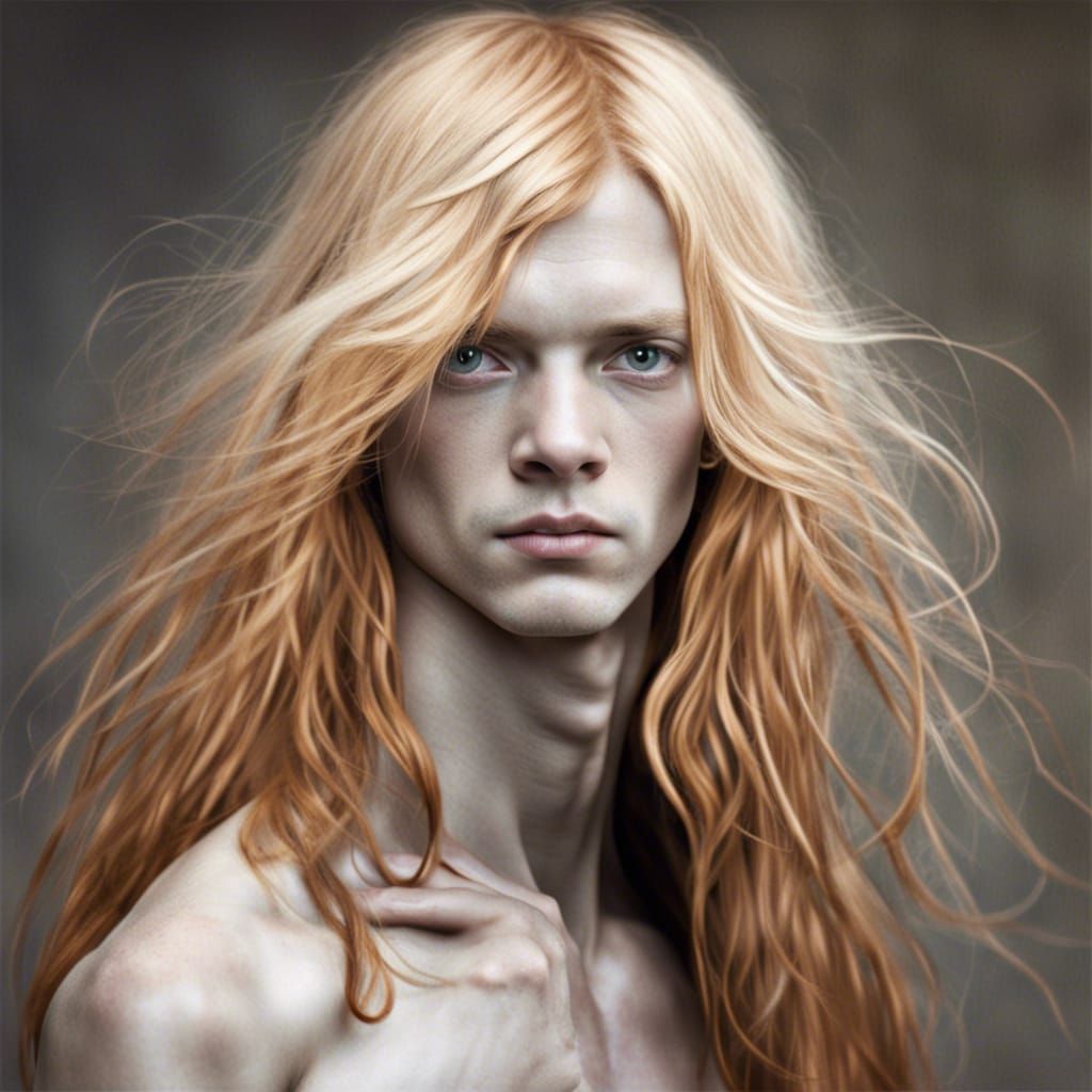 Ginger Teen Boy with Piercing Grey Eyes