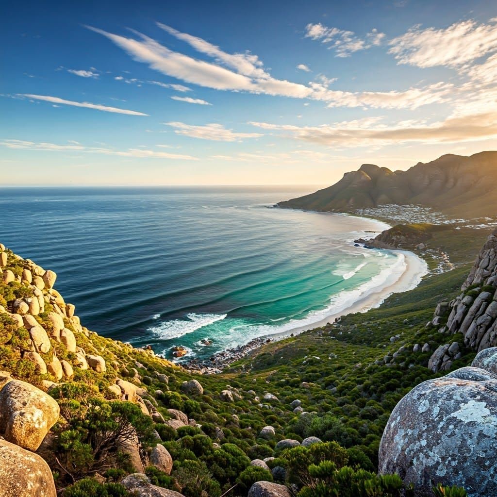 HOUT BAY, SEEN FROM CHAPMAN's PEAK DRIVE (Cape Town, South Africa)