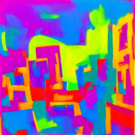 Fluorescent Vampire in Vibrant Twilight