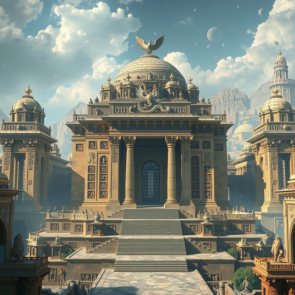 Mesopotamian Metropolis in Mystical Splendor